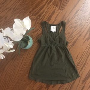 Abercrombie & Fitch Dark Green Racerback Tank